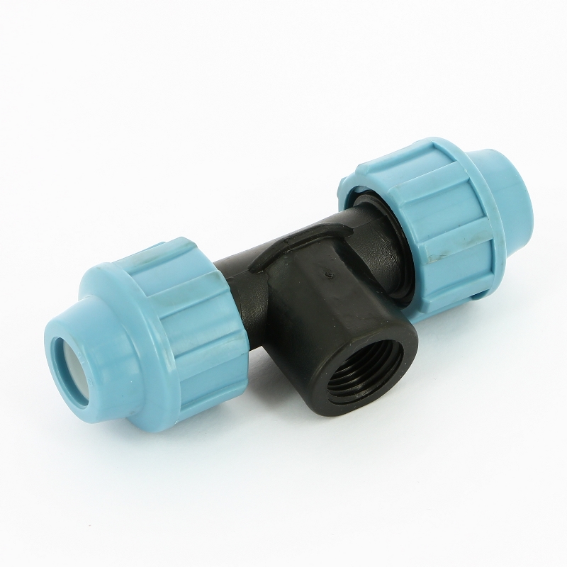 Тройник обжим-В для труб ПНД UNIDELTA 16х1/2" 1007016002 - Вид №1