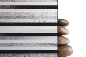 FSRT337 Стекло Vivispectra elements показано в конфигурации отражения с прослойкой изображения raya и стандартной отделкой Forms-surfaces