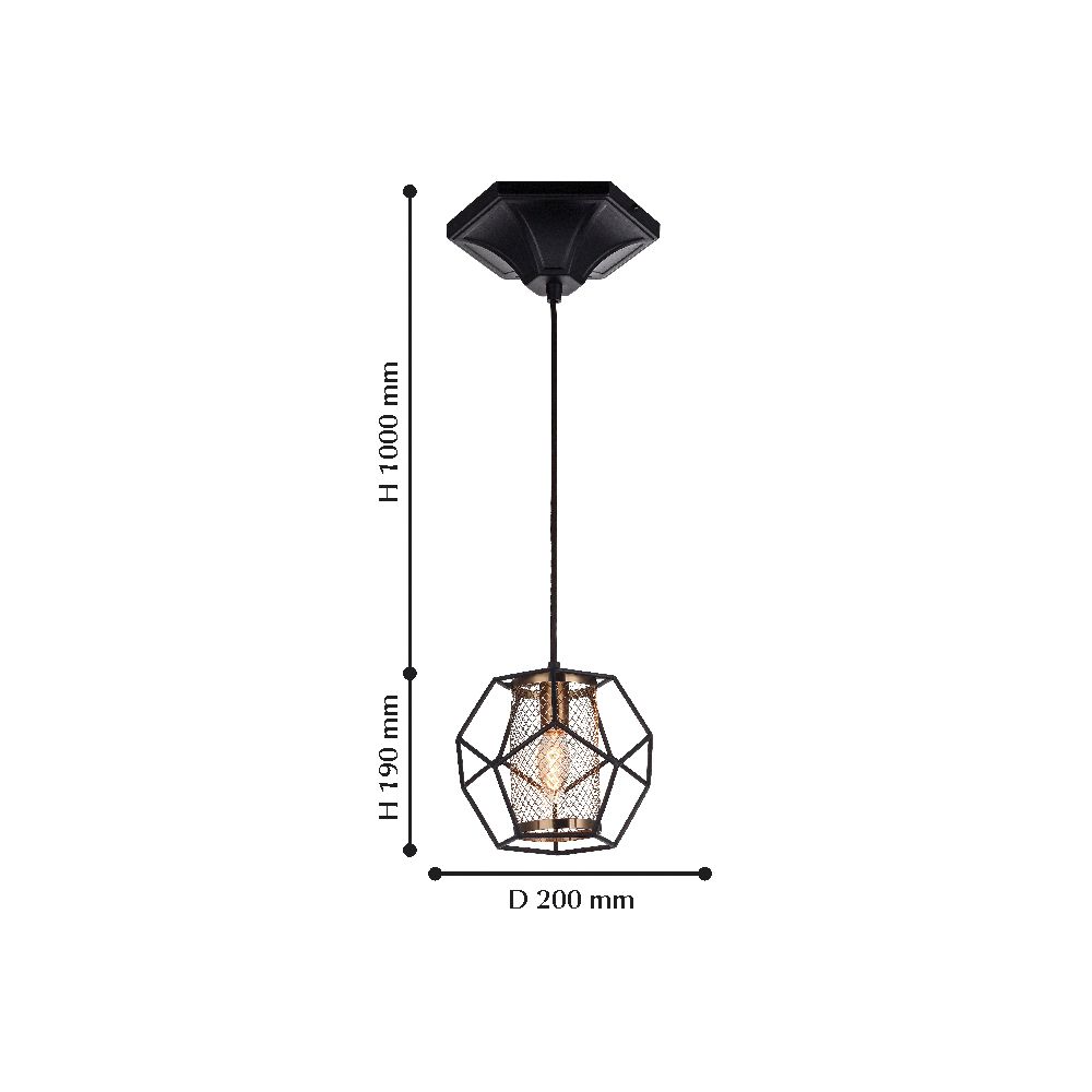 Подвесной светильник Favourite Septum 2038-1P FAVOURITE SEPTUM 102791 Черный  - Вид №1