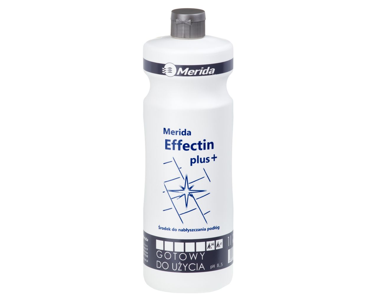 NMS106 EFFECTIN PLUS противоскользящее глянцевое напольное покрытие, флакон 1 л Merida 