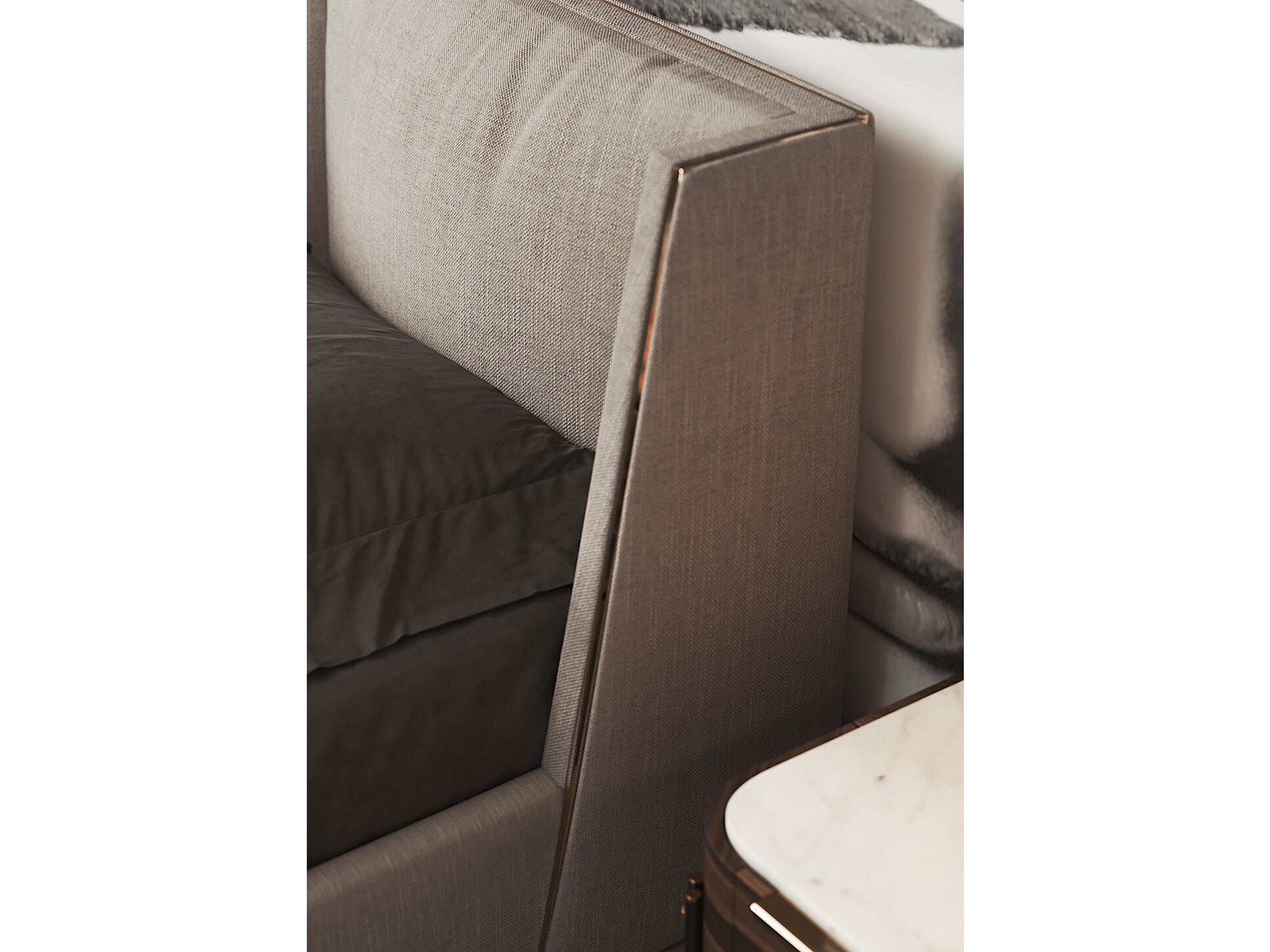 Деревянная двуспальная кровать с мягким изголовьем PRADDY Natur ARCH-00100243 - Вид №5