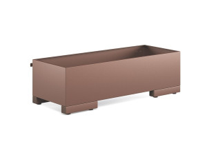 Стальная прямоугольная низкая плантатор