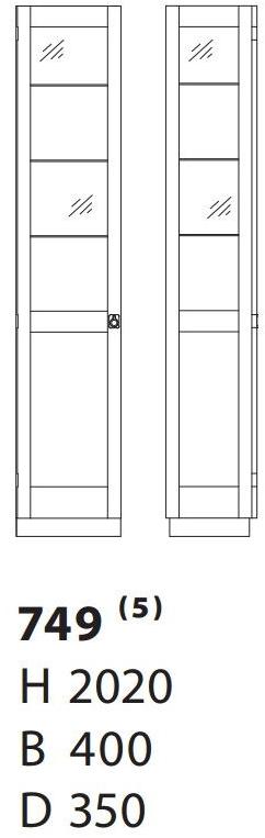Karl Andersson Витрина из стекла в скандинавском стиле Ka72 749  - Вид №1