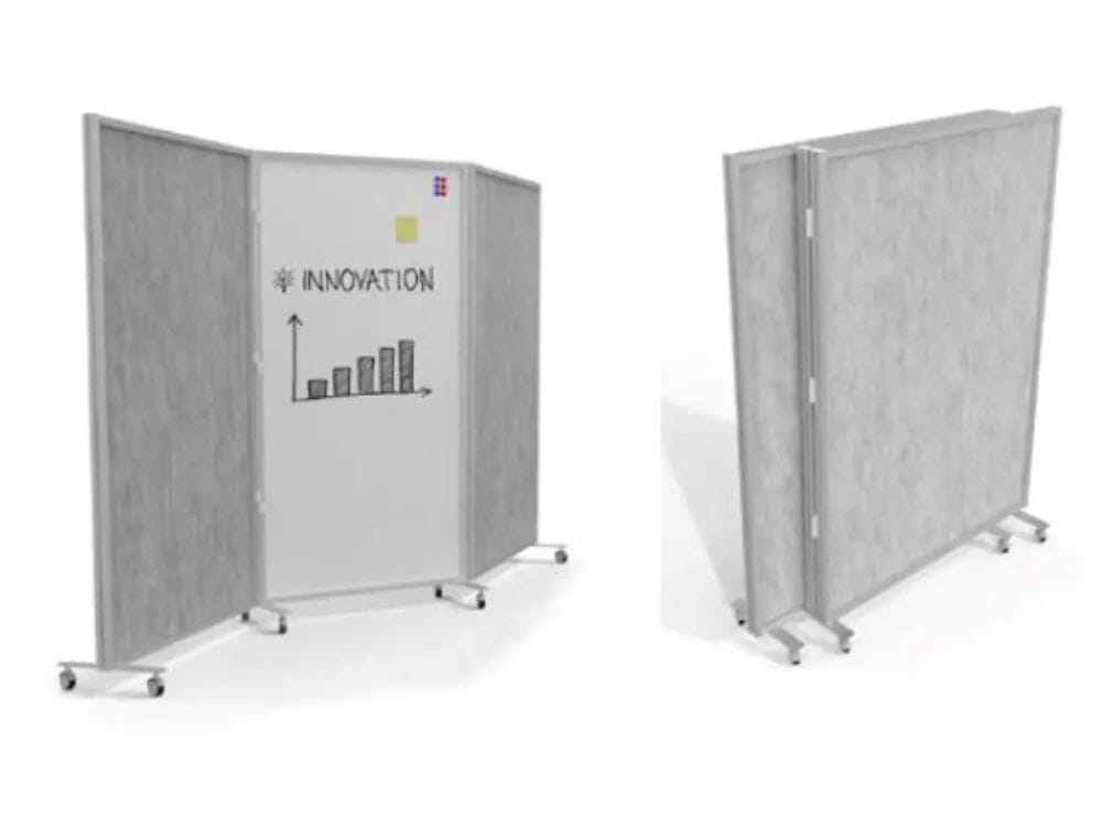 Звукопоглощающая офисная перегородка из войлока на колесах с классной доской STUDIO T Tosca ARCH-00036141 - Вид №2