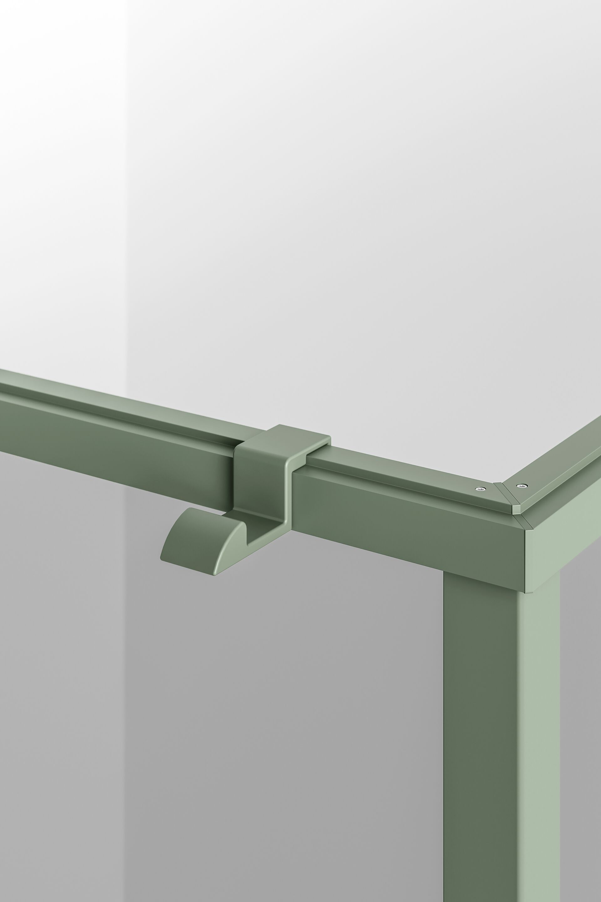 Угловая прямоугольная душевая кабина с распашной дверью ARBLU проволока ARCH-00077377 - Вид №2