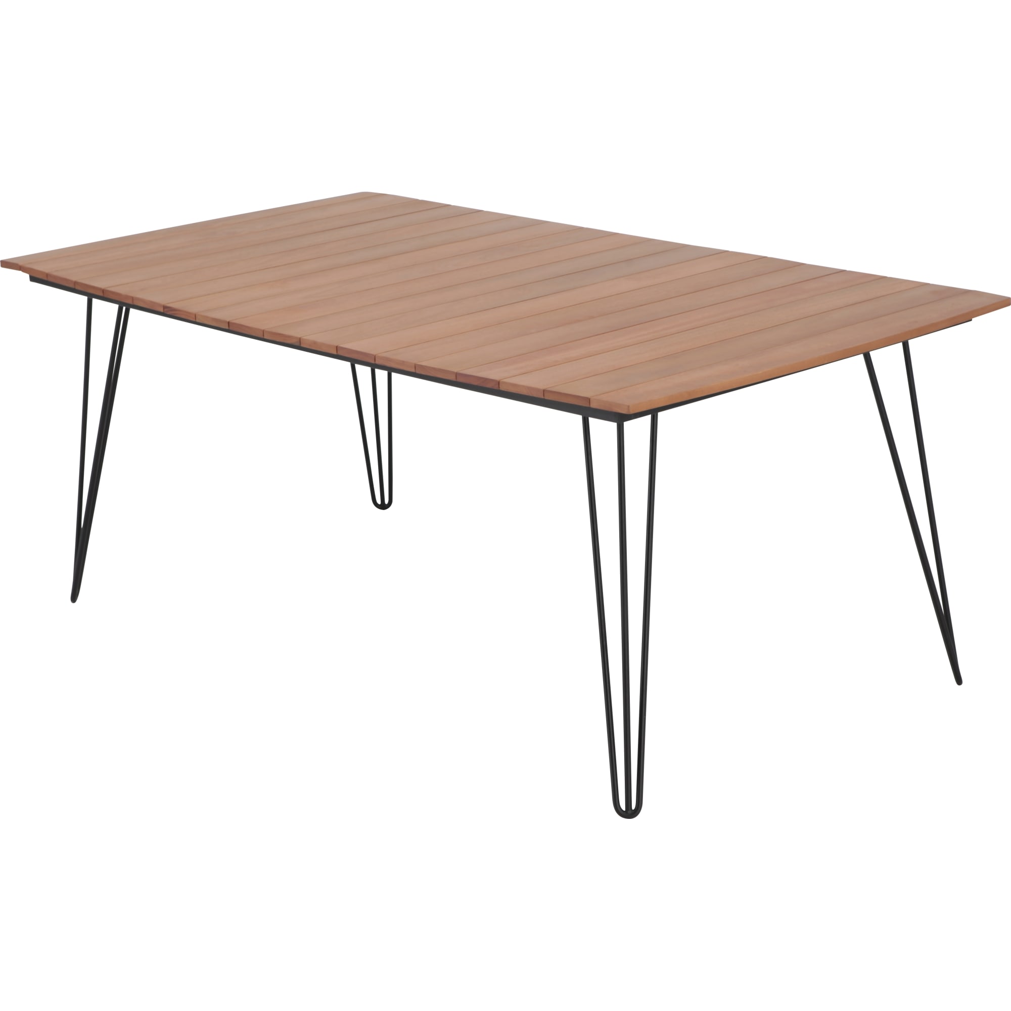 82467030 Стол садовый 180x99х75 см эвкалипт черный/ коричневый Santreyd 