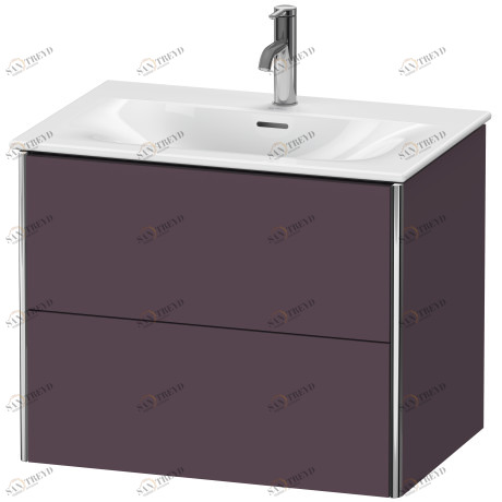 XS432309494 Тумбочка подвесная XSquare #XS4323 710 x 478 мм Баклажан шелковисто-матовый лак Duravit