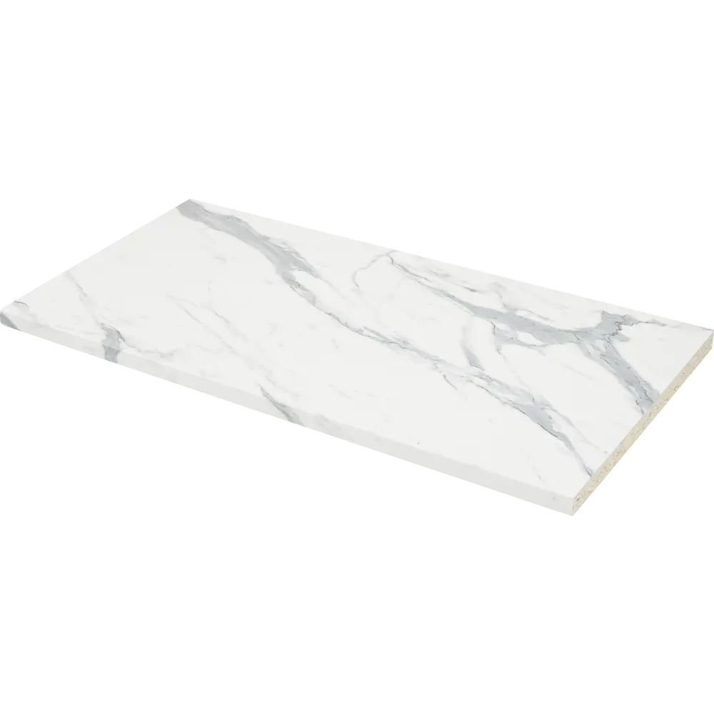 Столешница DELINIA Маренго белая мраморная 240х60 см 85342434 STLM-0061972 - Вид №5