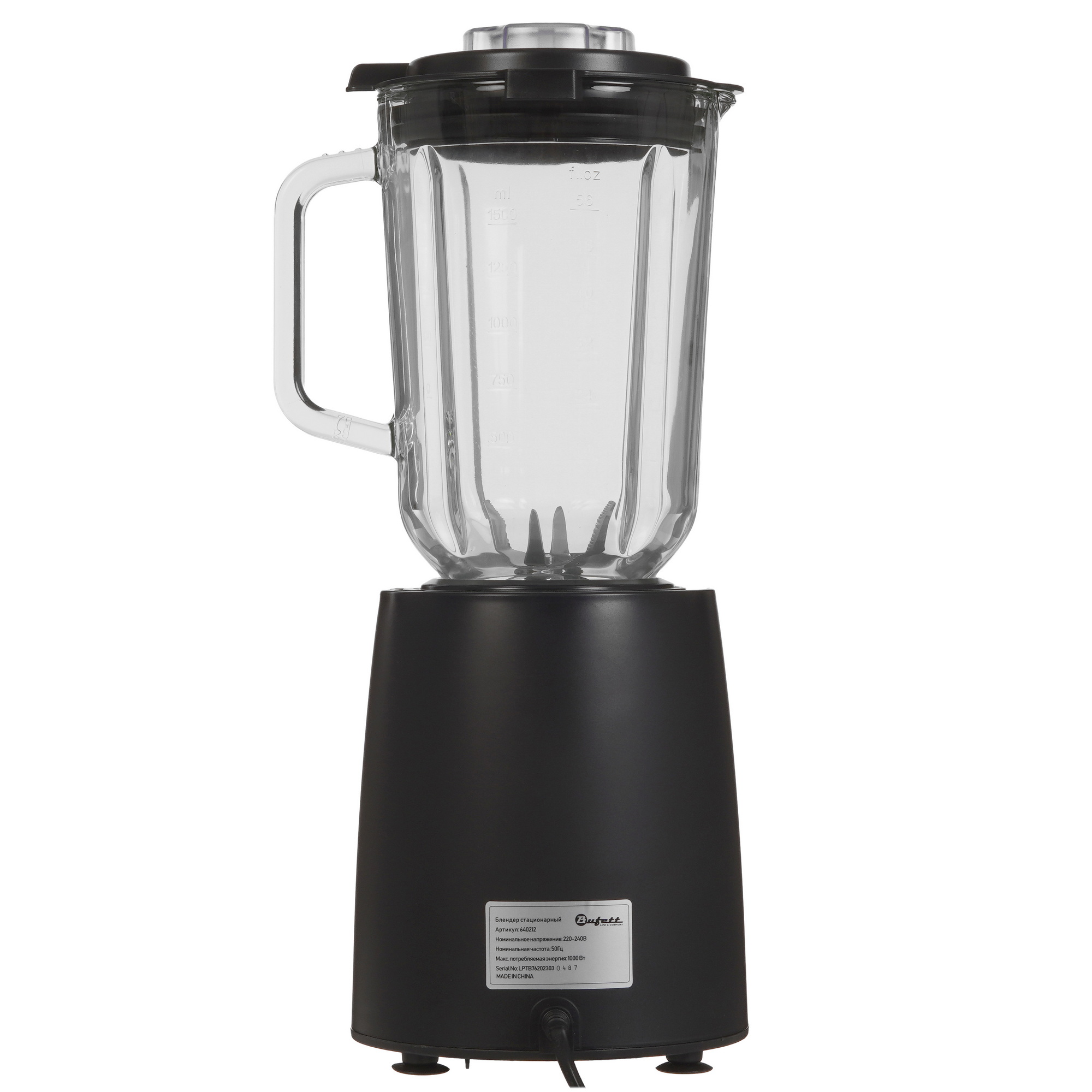 9226558 Блендер стационарный Bufett LB 212 черный STDN-0123866 - Вид №4