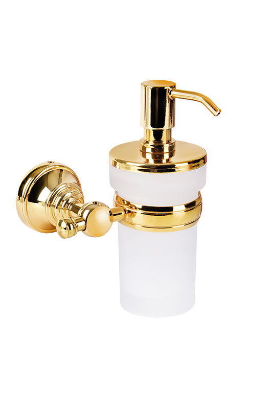 140110004a Дозатор жидкого мыла luna золото со стеклом Eca 