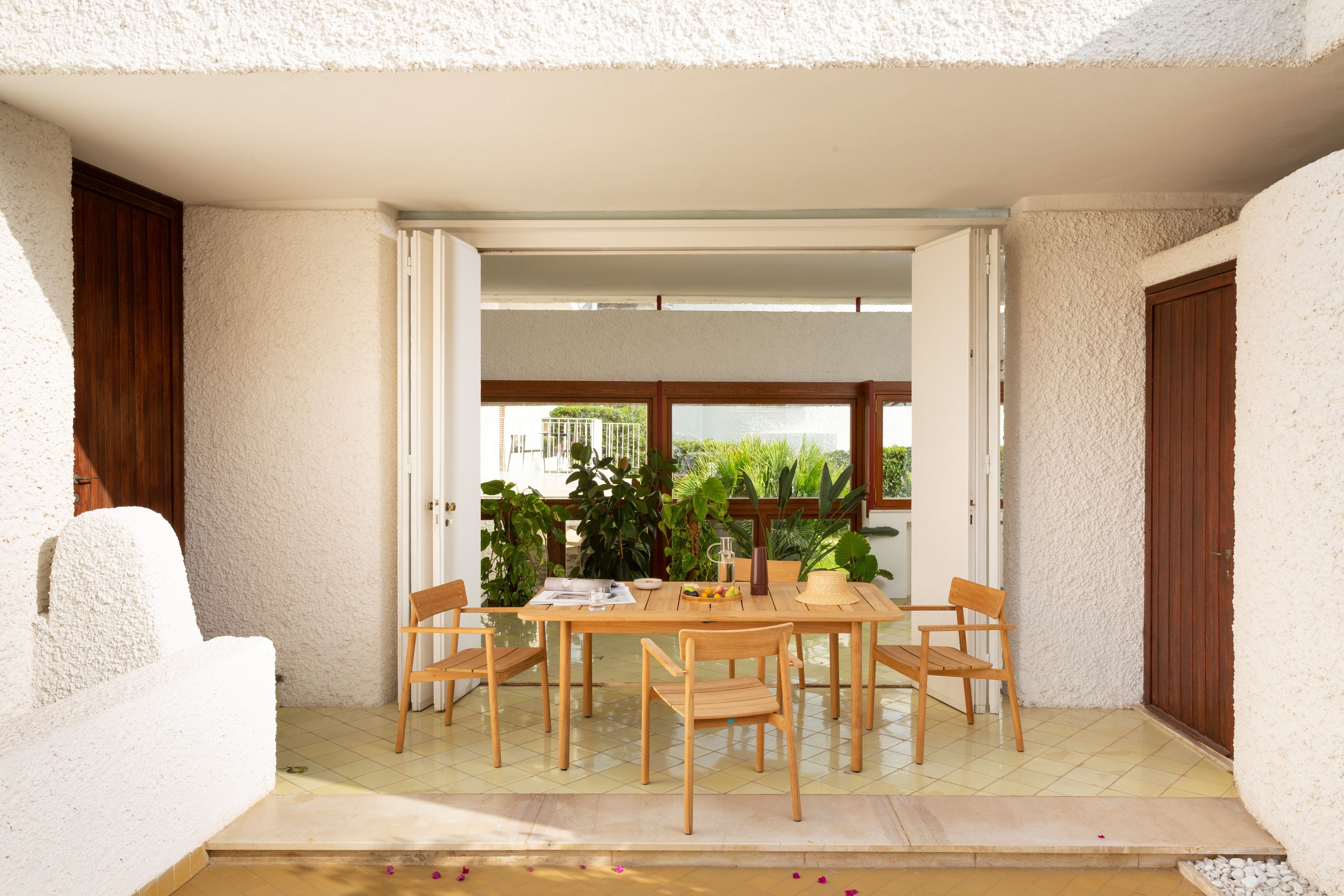 Прямоугольный садовый стол из тикового дерева Unopiù Pevero ARCH-00135486 - Вид №2