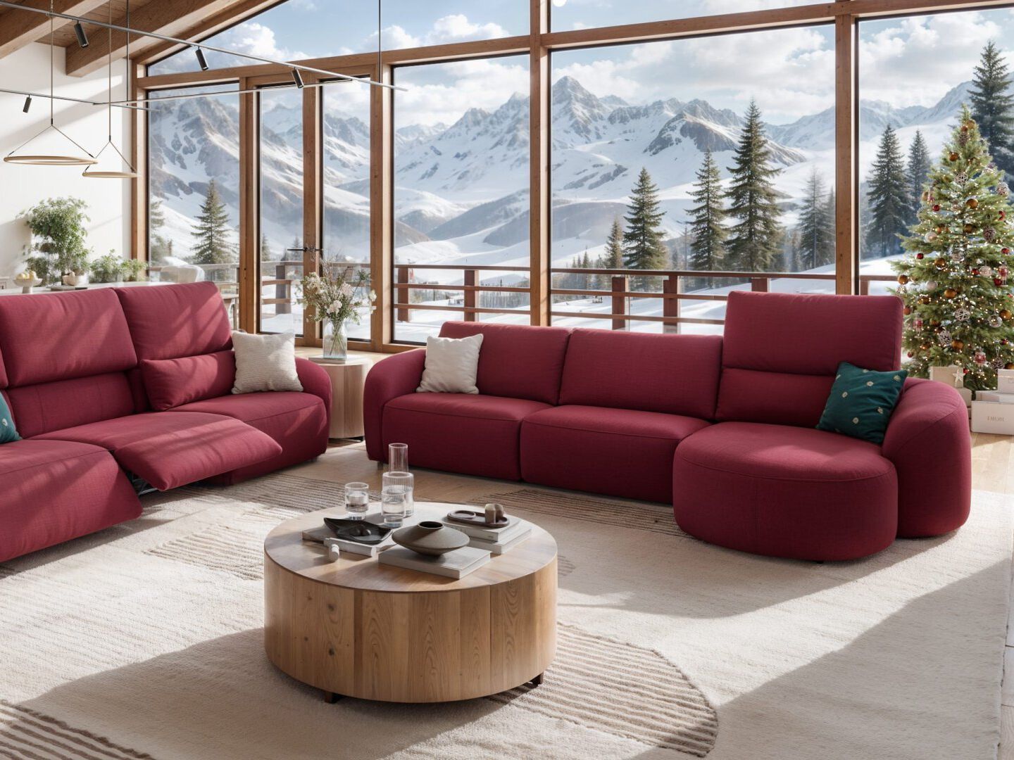 Тканевый диван с полуостровом Sofanella Санкт-Мориц ARCH-00070925 - Вид №6