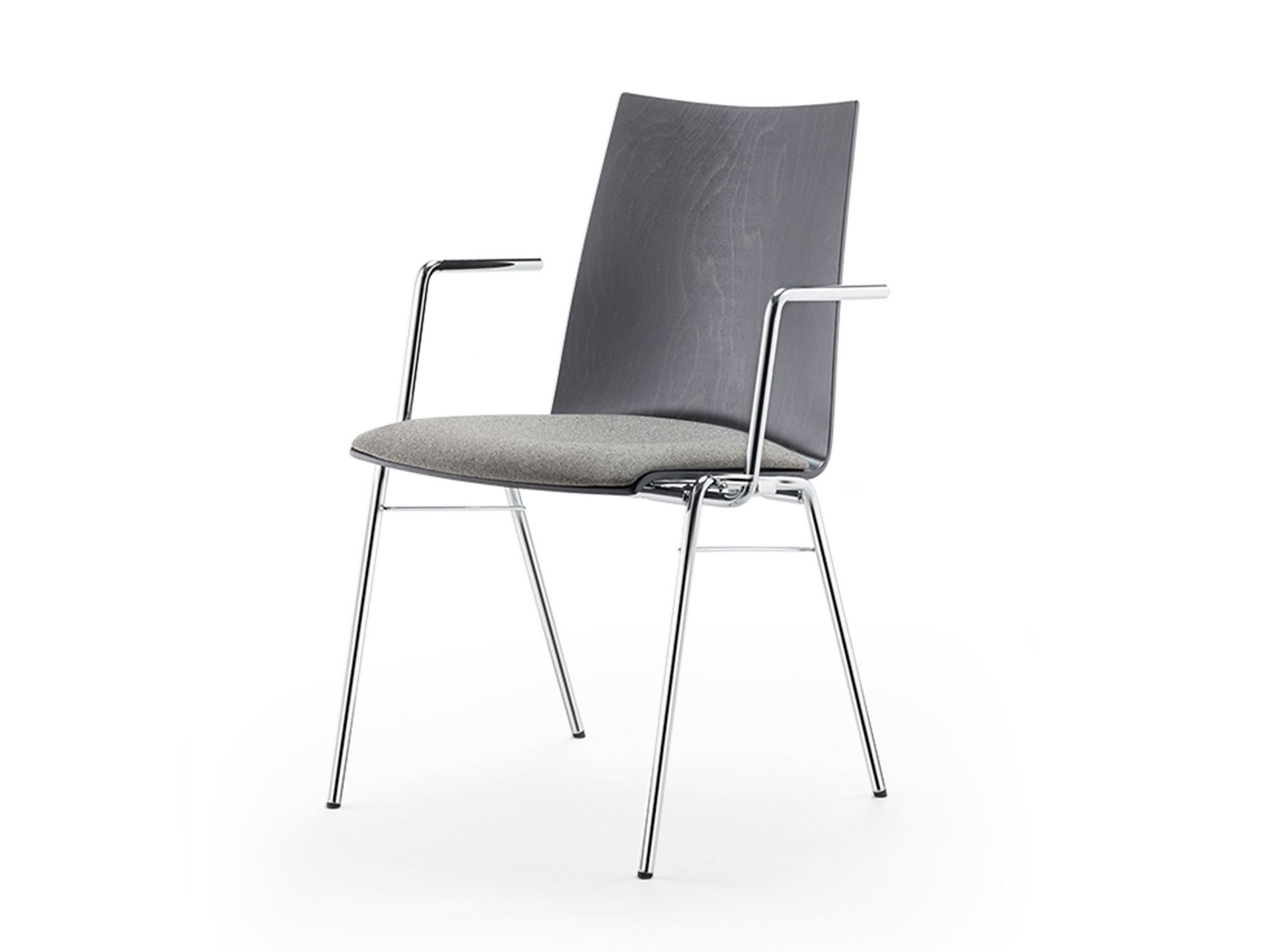 Штабелируемый стул из шпона с подлокотниками SCHNEEWEISS interior Атланта ARCH-00050304