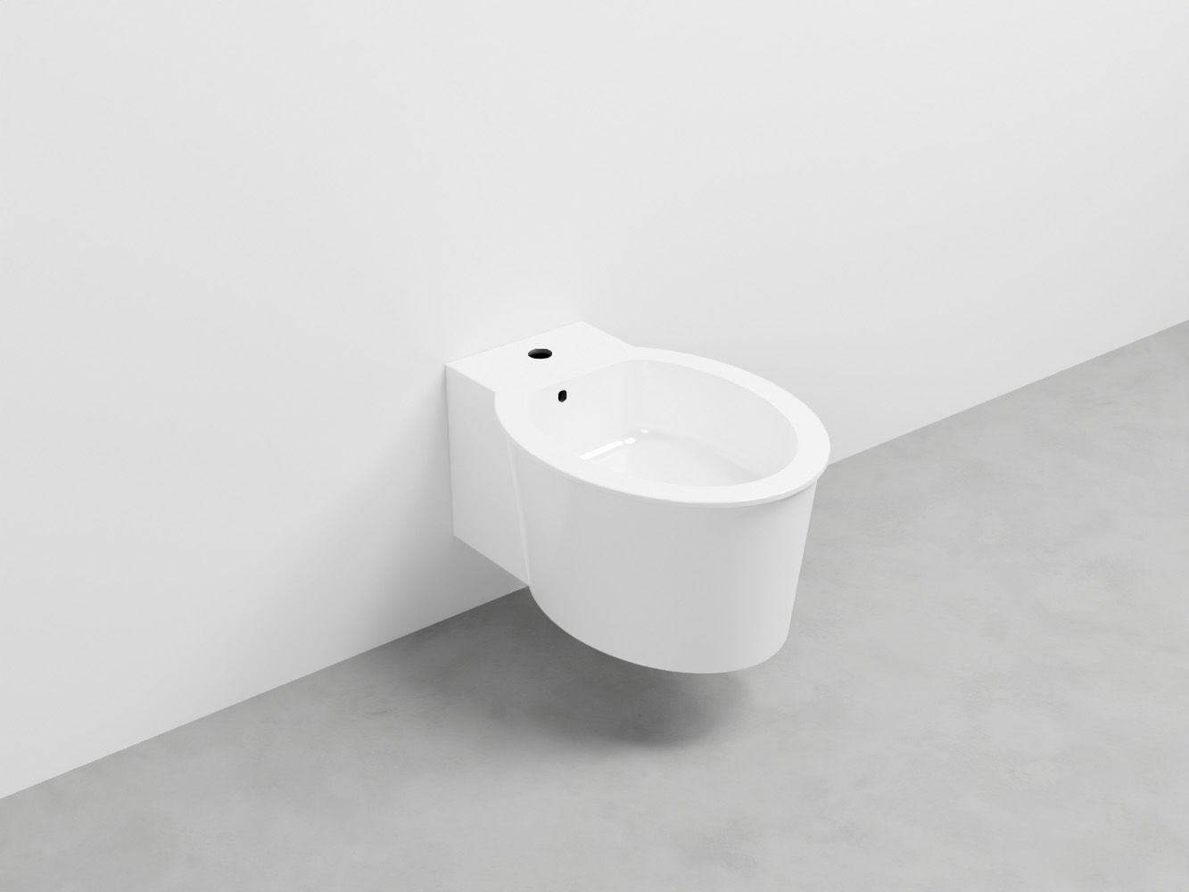 CABS-BL Биде подвесное с одним отверстием под смеситель, в комплекте с крепежами Catino cielo I Catini Ceramica Cielo