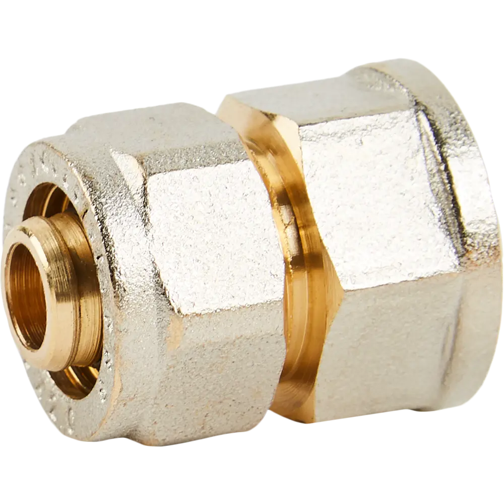 Переходник Aquasfera 1/2"x16 мм ВР никелированная латунь 027-8714 STLM-2173544 - Вид №1