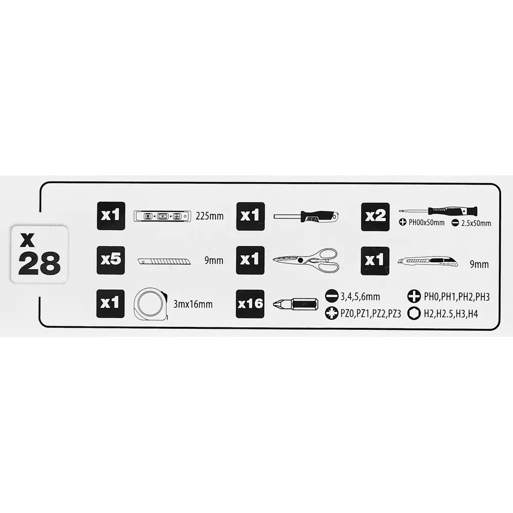Набор инструментов, 28 предметов Santreyd STLM-2180719 - Вид №3