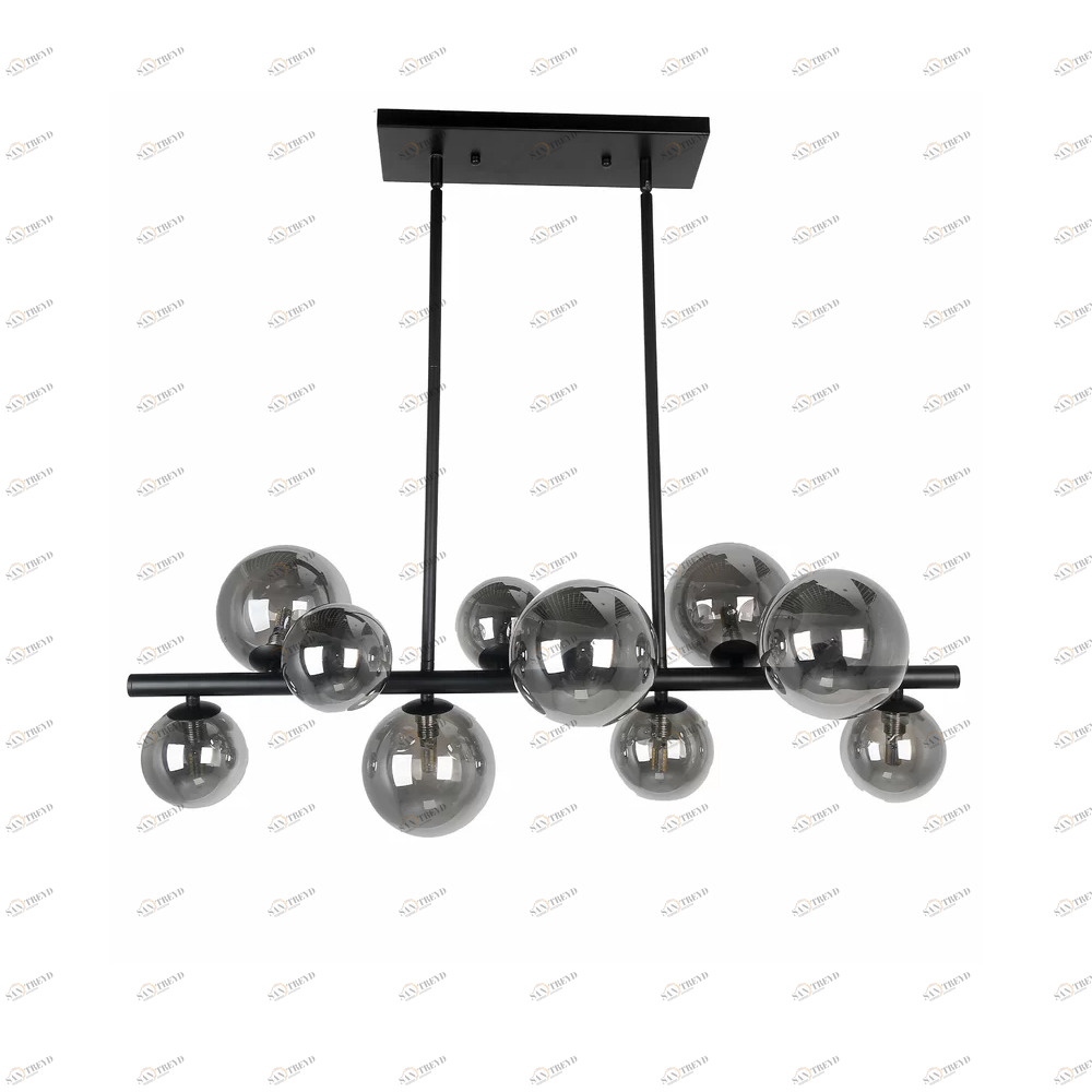 Светильник подвесной 30х100 см черный Wendt BG0513P-10 DELIGHT COLLECTION ДИЗАЙНЕРСКИЕ 00-3883121 Прозрачный;черный 