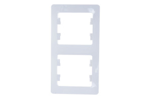 15425613 Вертикальная 2-местная рамка , белая SchE GSL000106 Schneider Electric Glossa