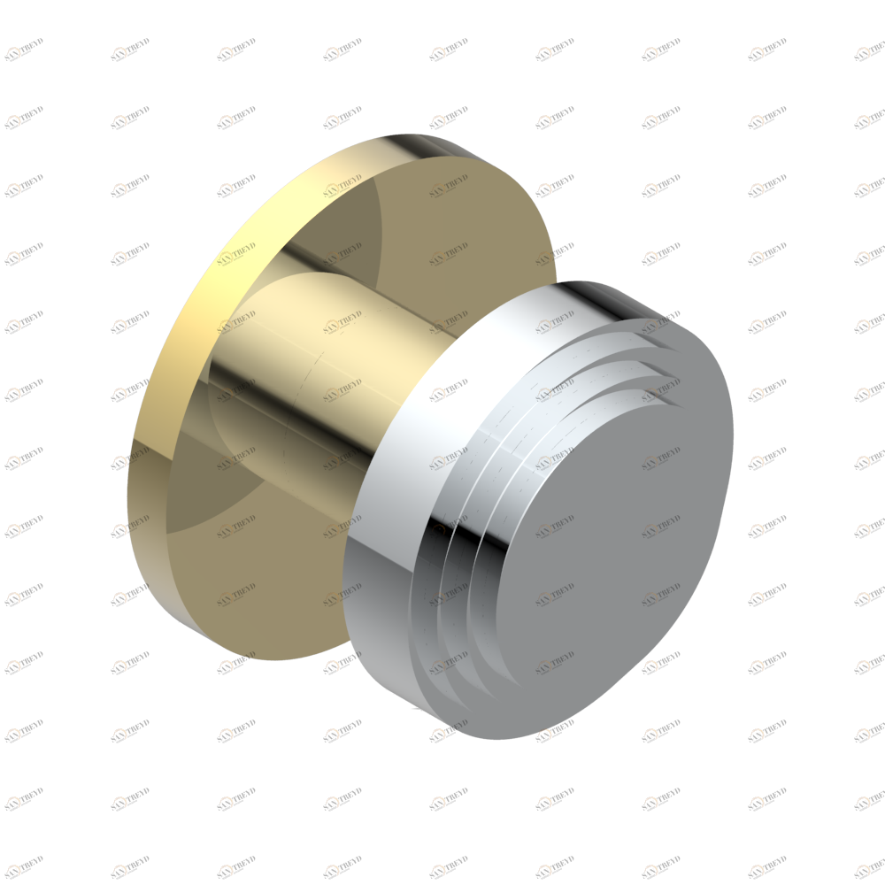 A7D-26BP Ручка среднего размера Thg-paris Capucine фиолетовый с золотым декором Хром/золото A7D-26BP CAT.A