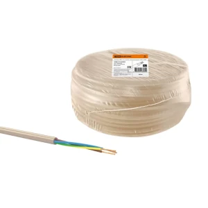91259783 Провод Tdm electric ПВС 3x1.5 10 м цвет бежевый ГОСТ STLM-1115343