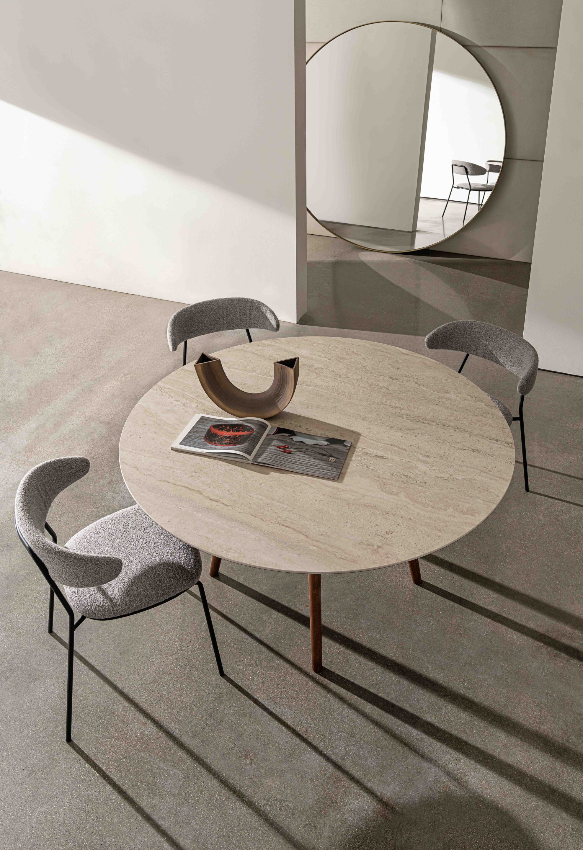 Круглый керамический стол Sovet Italia LEWOOD ARCH-00037661 - Вид №1