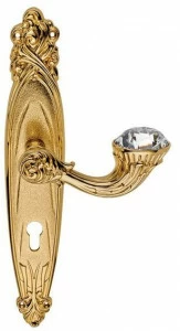 LINEA CALI' Латунная ручка в стиле Людовика xiv с кристаллами Swarovski® на пластине Brilliant diamond