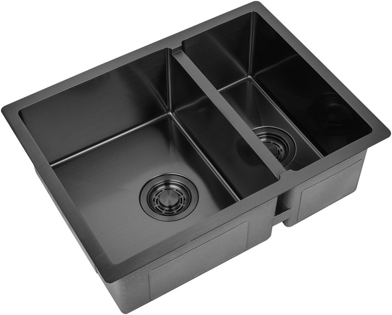 Мойка кухоная ZorG Light ZL R 580-2-440 GRAFIT из нержавеющей стали, графит