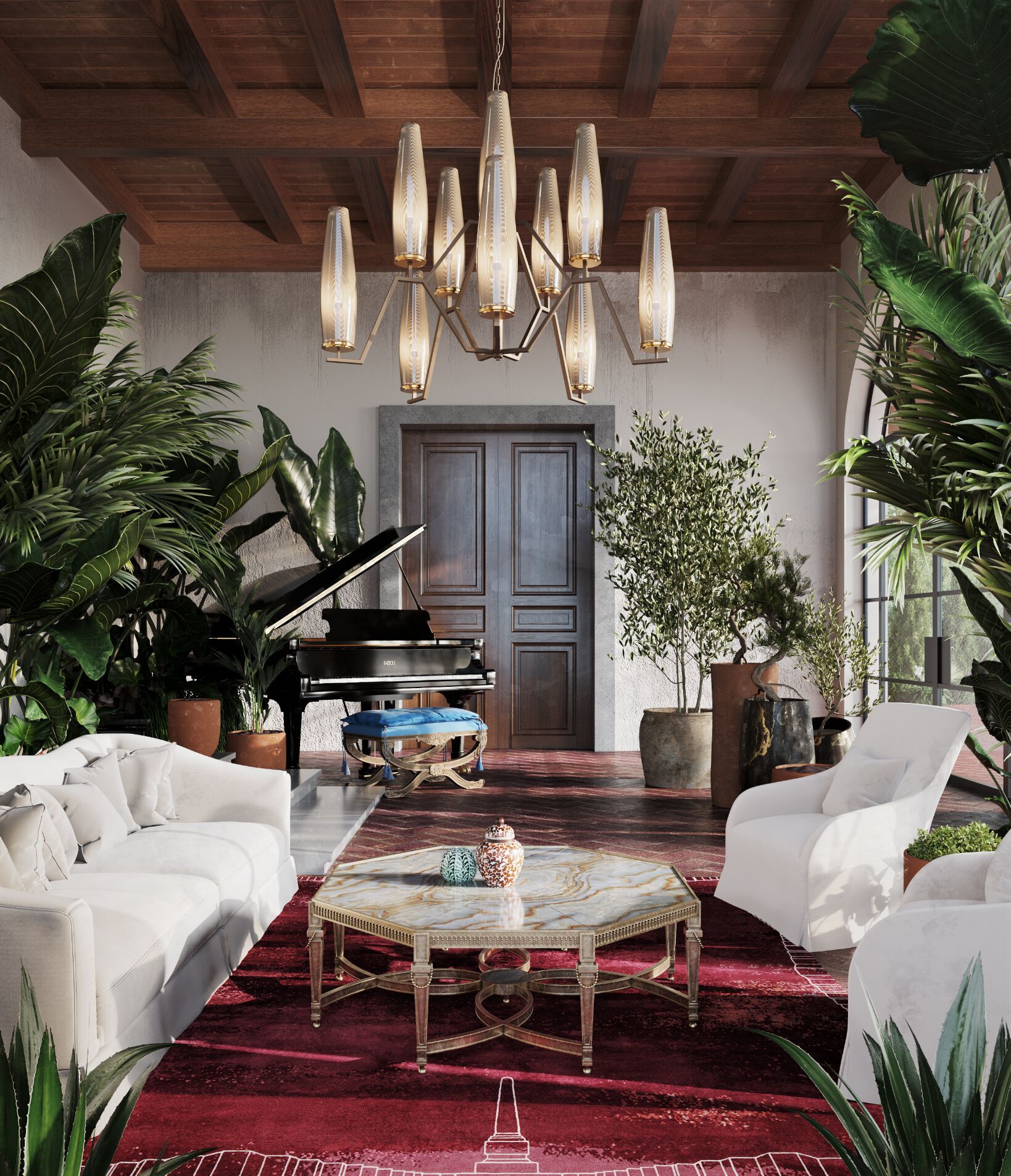 Прямоугольный ковер ручной работы Tapis Rouge La Scala ARCH-00136781 - Вид №3