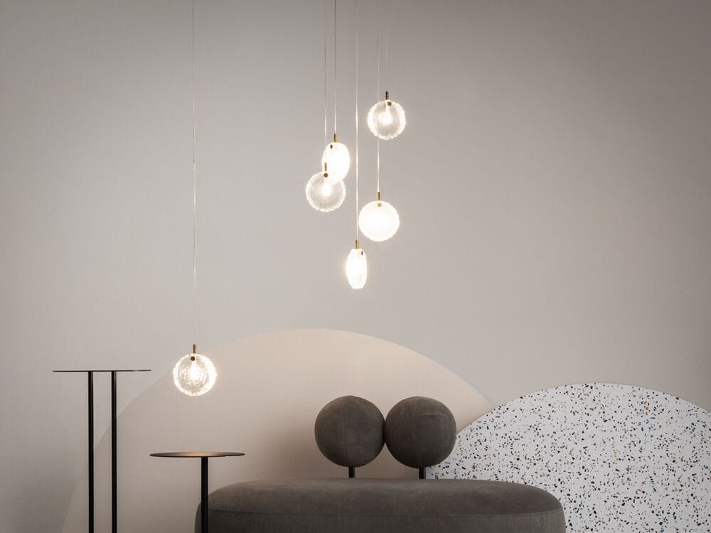 Подвесной светильник из литого стекла Maytoni FROZEN ARCH-00082387