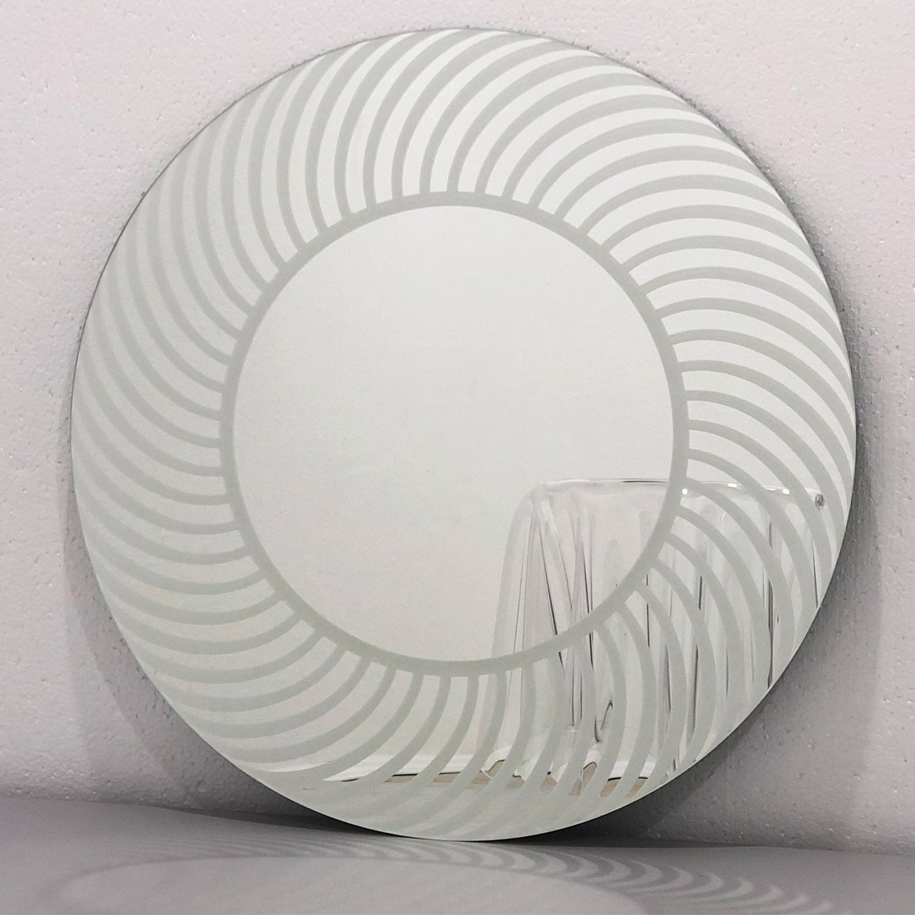 Зеркало круглое с белым принтом "Спэл" GRAUM ДИЗАЙНЕРСКИЕ 304133 Зеркальный  - Вид №5