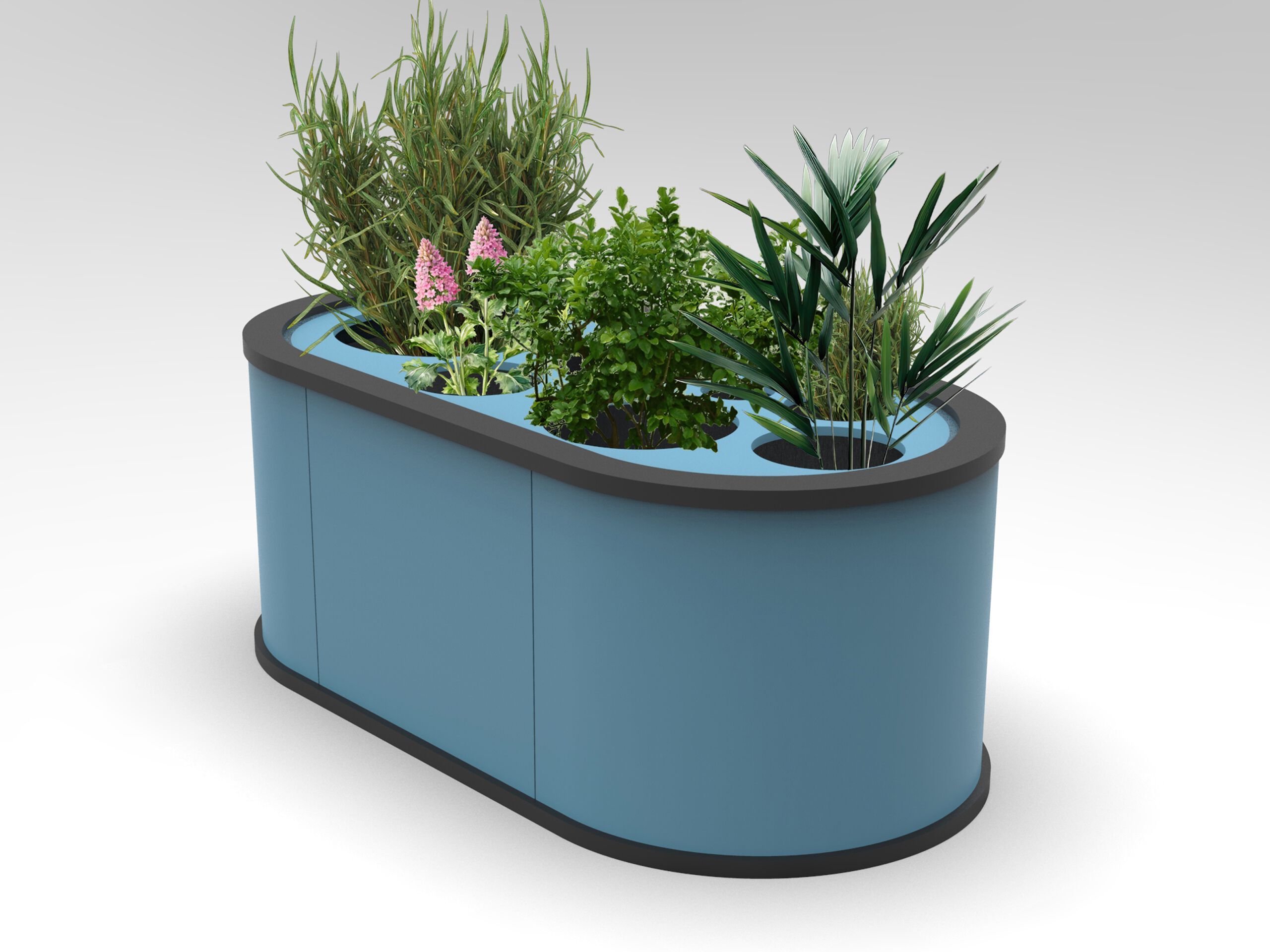 Овальный полиэтиленовый плантатор Donye BOLLICINE ARCH-00072059 - Вид №1