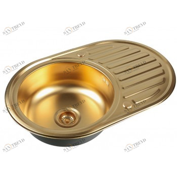 Zorg SZR-7750 bronze Мойка кухонная круглая Zorg 