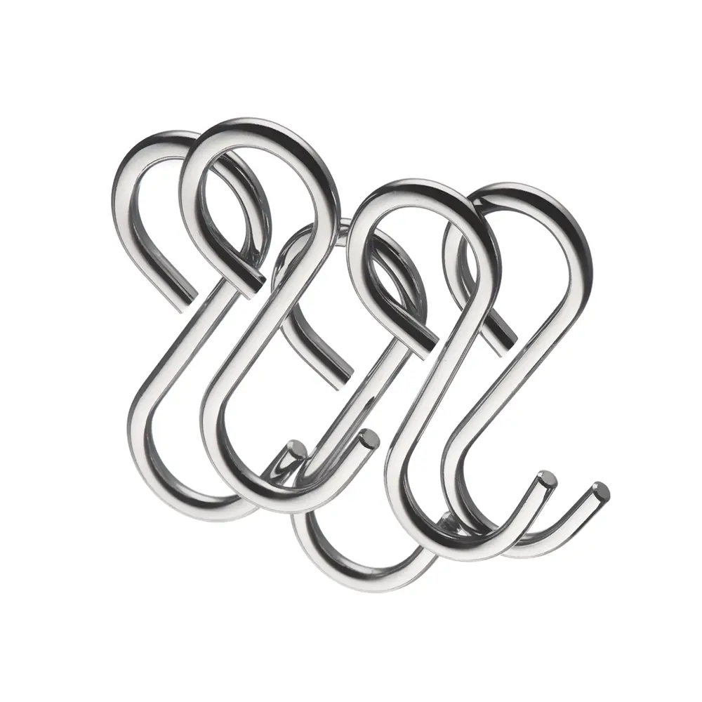 Комплект крючков для рейлинга Lemax 3x2x6 см металл цвет хром 5 шт STLM-2160740