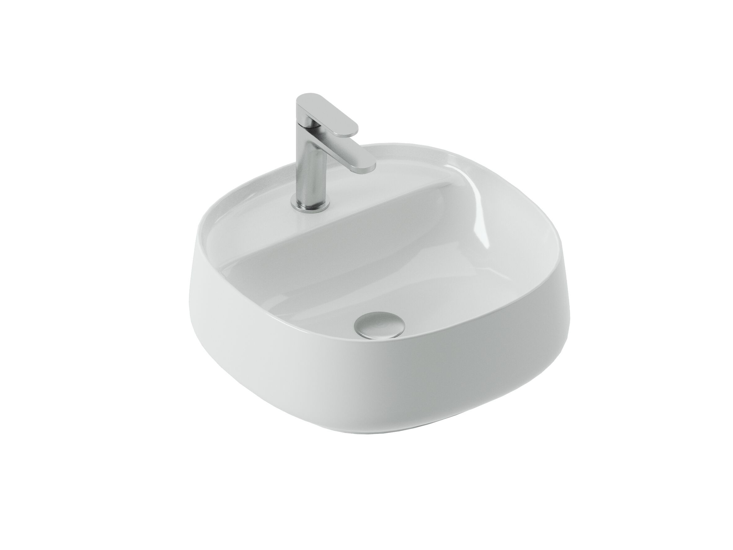 Керамическая столешница овальная раковина ArtCeram WHISKY ARCH-00104438 - Вид №4