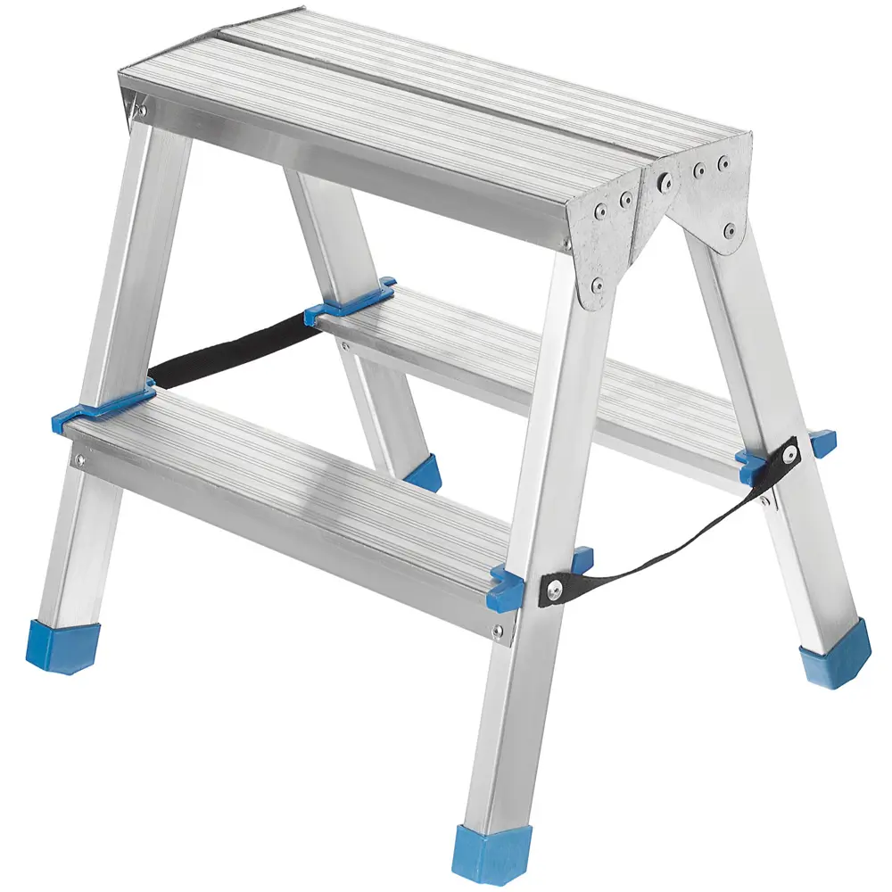 LADDERBEL Двухсторонняя алюминиевая стремянка на 2 ступени 12842918 STLM-0002456