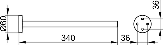 19022010000 Полотенцедержатель KEUCO Edition 90 - Вид №2