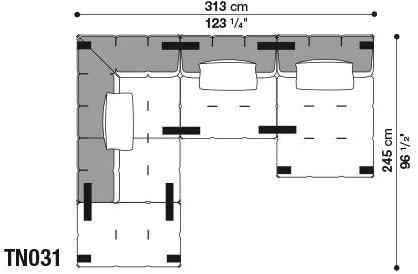 B&B Italia Модульный угловой диван из ткани Tufty-too sun-id-1506777 - Вид №15