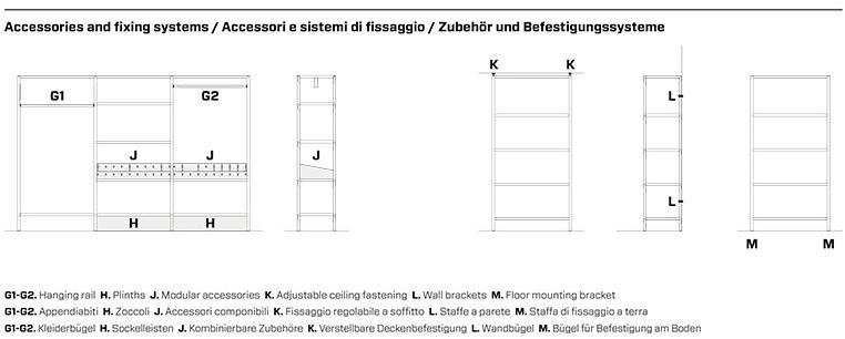 Fantin Металлическая гардеробная на заказ Uno sun-id-1371484 - Вид №8
