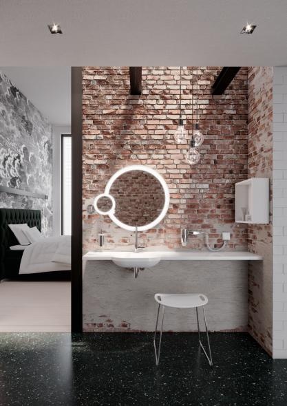 AQ1.12M10540 Однорычажный смеситель для раковины HEWI System-Armaturen  - Вид №5