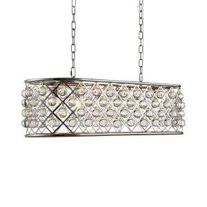 Подвесной дизайнерский светильник Spencer 5 chrome от Delight Collection KR0277P-5L DELIGHT ДИЗАЙНЕРСКИЕ 243663 Прозрачный;хром
