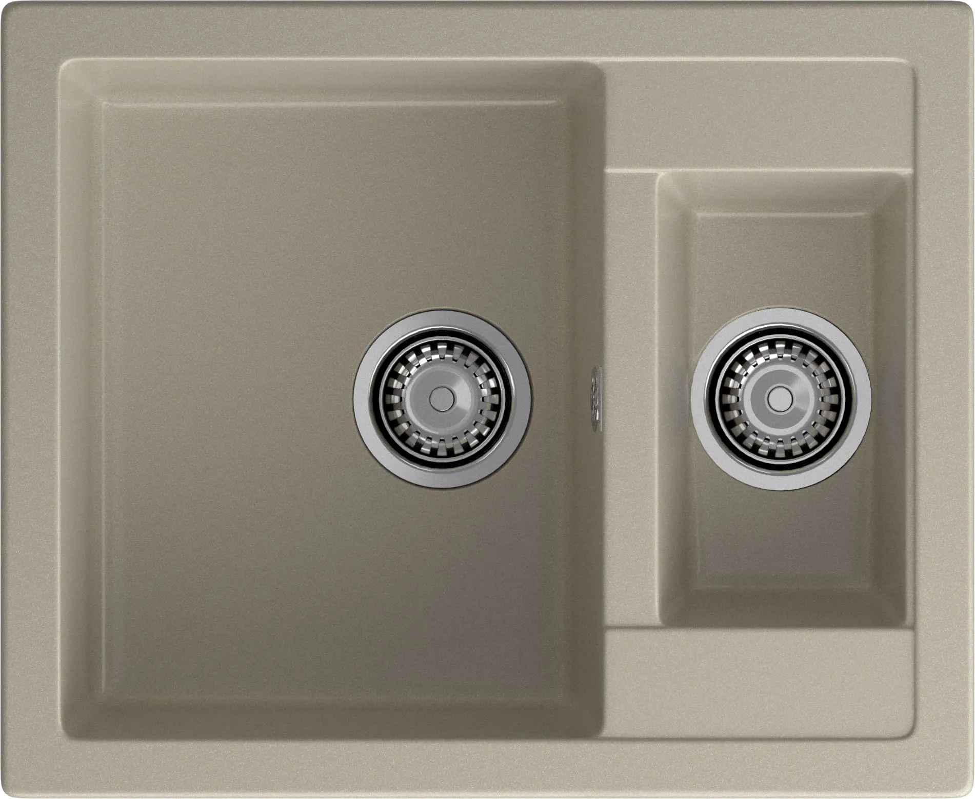 Кухонная мойка Искусственный камень QUADRO S224 GranFest Q-610K-S224