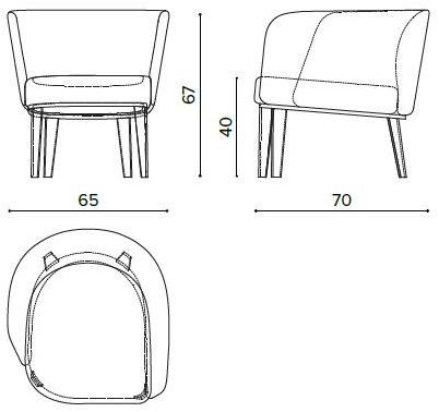 True Design Мягкое кресло Clara sun-id-1447405 - Вид №11