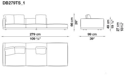 B&B Italia Кожаный диван Dock sun-id-1441060 - Вид №80