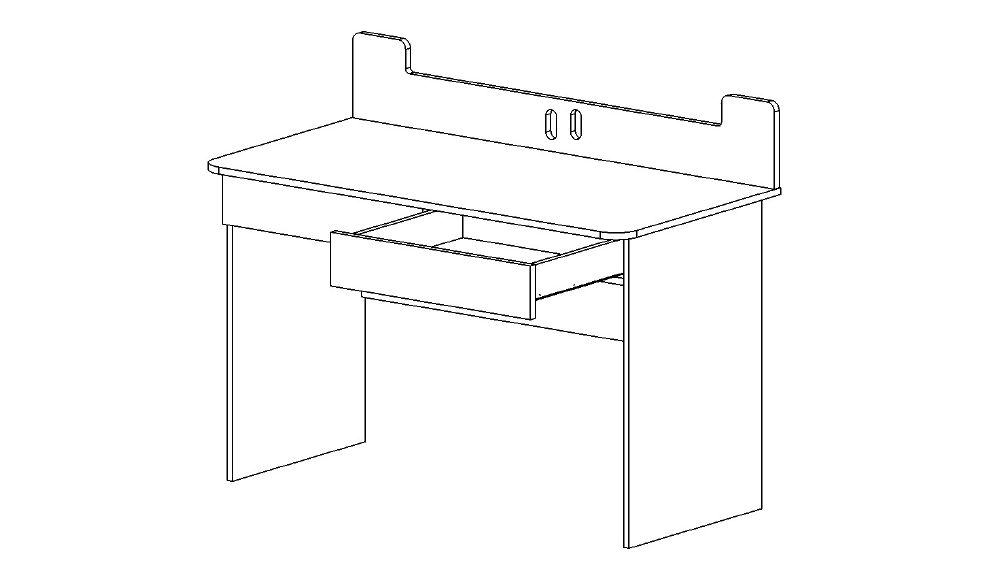 Детский письменный стол "Любознательный Томми" МАНДАРИН ЧУДИКИ 178776 Белый;синий Santreyd  - Вид №5