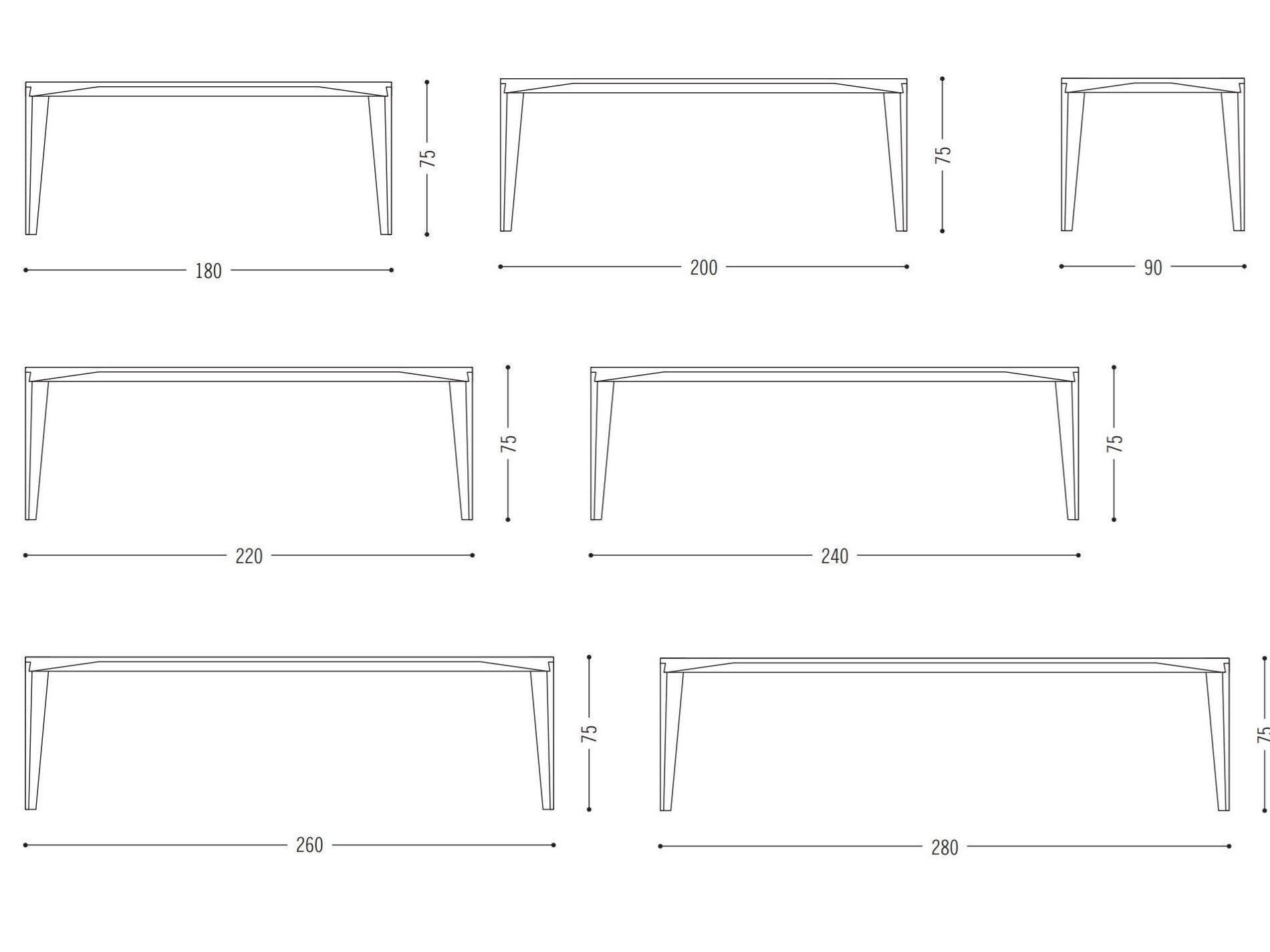 Прямоугольный стол из массива дерева COR Delta ARCH-00111670 - Вид №3