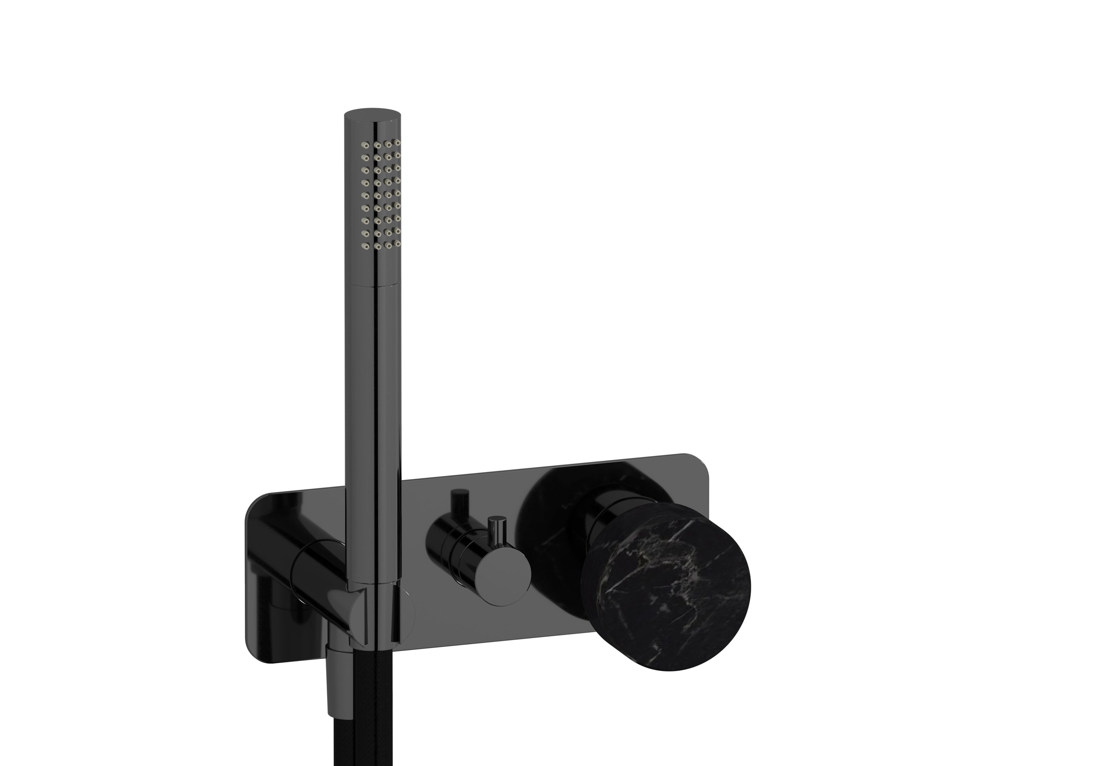 Смеситель для душа с 3 отверстиями из мрамора с ручным душем IB мрамор + мрамор Elle ARCH-00100766 - Вид №3