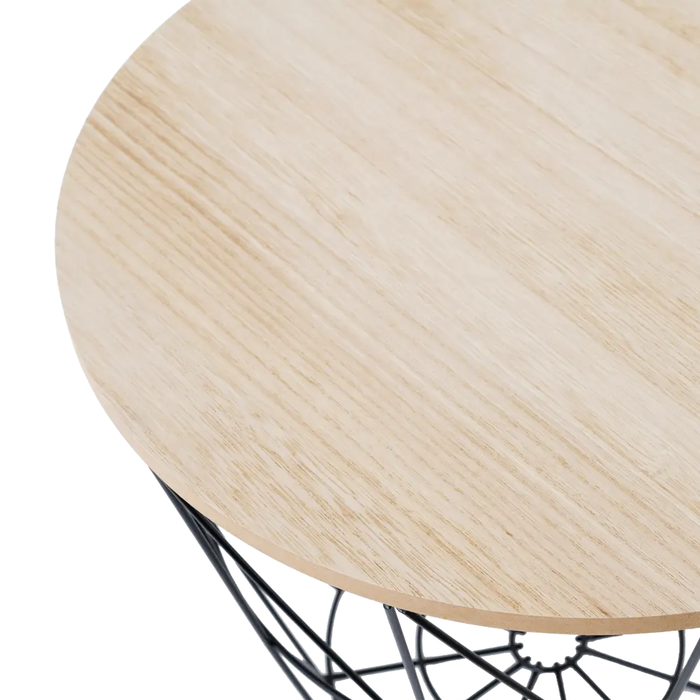 Журнальный столик круглый Atmosphera Kumi 39,5х30,5 черный STLM-2160692 - Вид №1