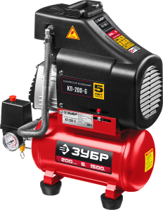 Компрессор поршневой безмасляный Зубр КП-200-6 8198527