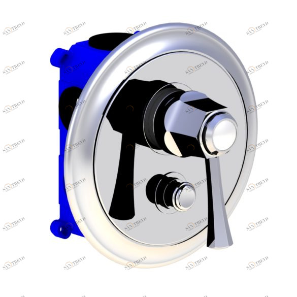 65.701 Смеситель для душа настенный в сборе со скрытым переключателем на 2 стороны HORUS Range Ascott 