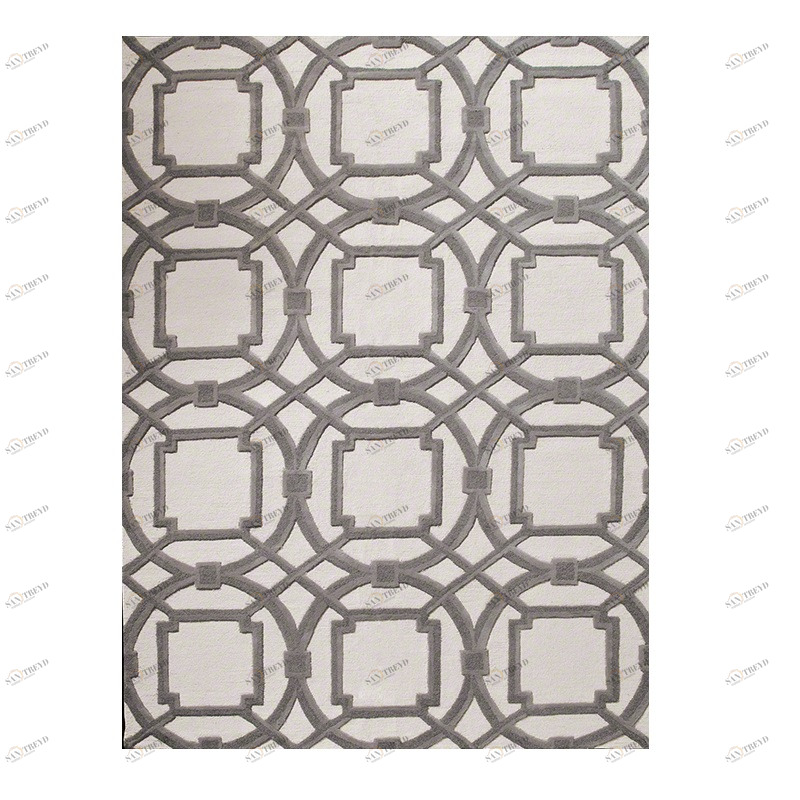 Ковер Arabesque серый 140х200 DOLLY CAPRETS ДИЗАЙНЕРСКИЕ, ARABESQUE 015178 Белый;серый 